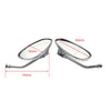 Honda Shadow Spirit 750 1100 VTX1300 VTX1800 Chrome Rearview Oval Mirror (2001-2010)