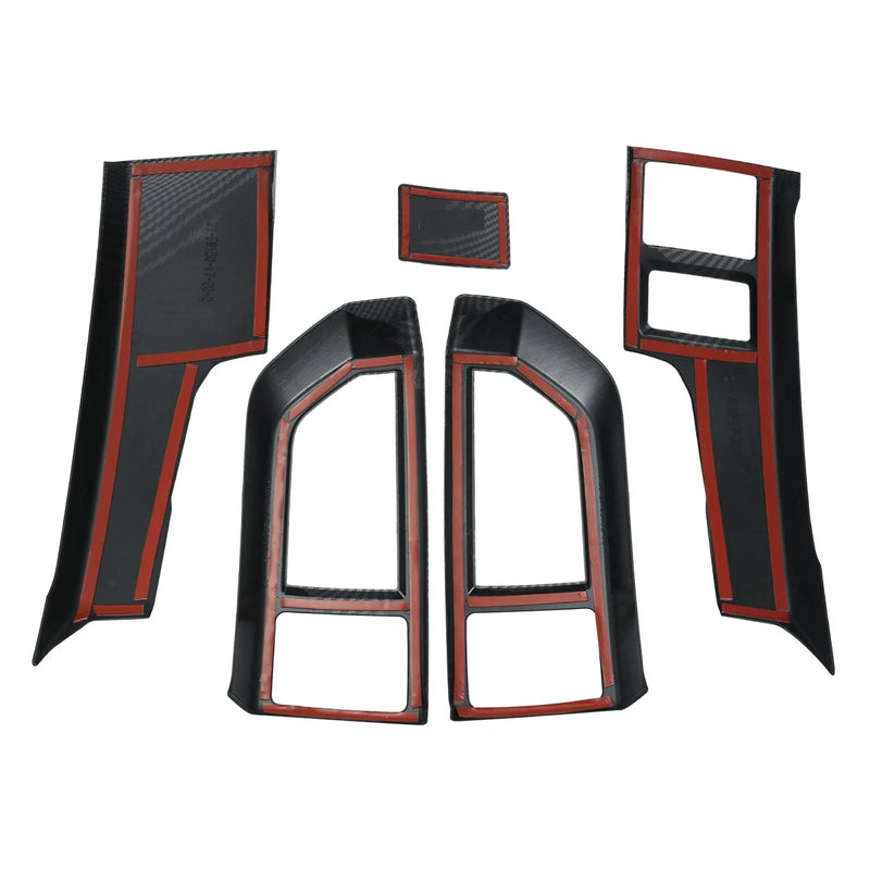 Ford F-150 2 x Carbon Fiber Central Console Air Vent Covers (2015-2019)