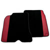 Ferrari California T (2015-2019) - Bordeaux Nappa Leather Black Floor Mats