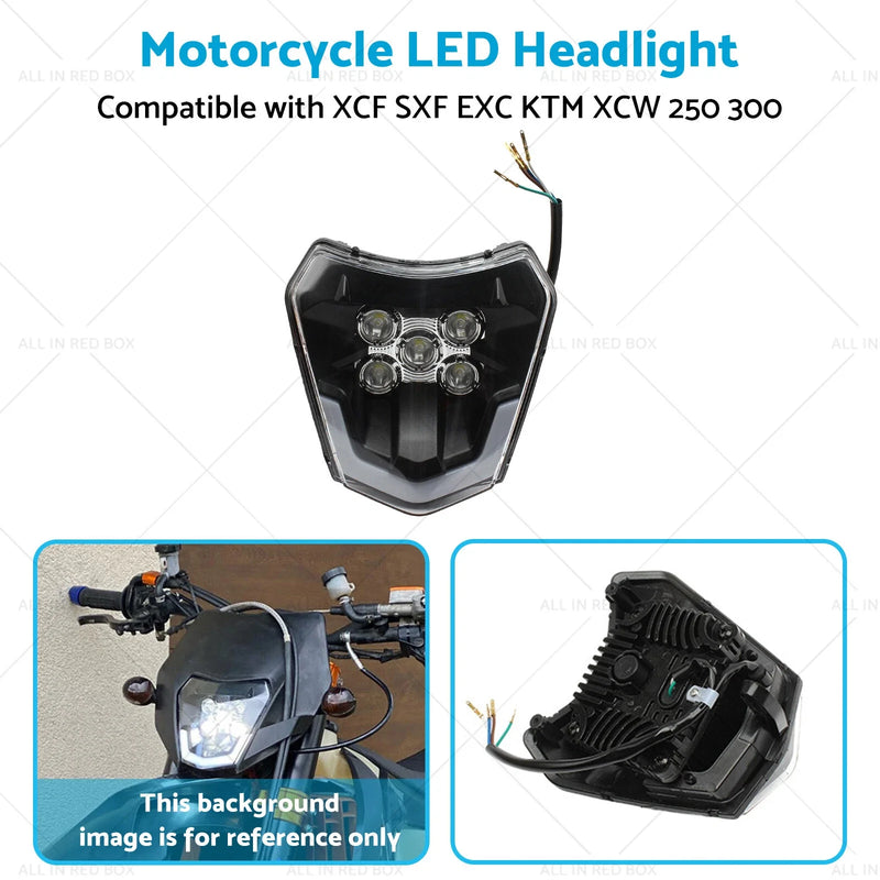 KTM XCF SXF EXC XCW 250 300 350 450 500 LED Headlight