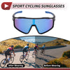 Motorcycle Riding Goggles Blue Lens Black Frame Tri-Acetyl Cellulos UV400