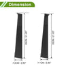 Dodge Ram (2004-2008) - Black Finish 4 x Pillar Window Trim