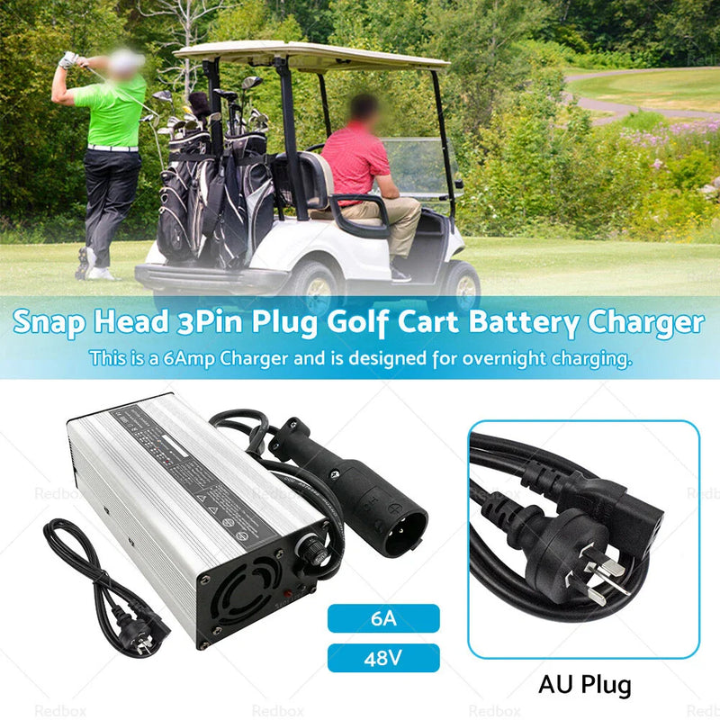 EZ-GO TXT Club Car 48V 6A Snap Head Golf Cart Battery Charger