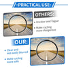 M8 Motorcycle Rear View Mirrors Round Shape Handlebar Mirrors Chrome Silver Tone
