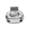 Harley Dyna, Fatboy Chrome Handlebar Mirror Mounting Clamp (2006-2023)