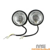 Honda Harley Cafe Racer 4" Black Dual Round Headlight