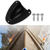 2.91x2.64x1.02 Boat Transducer Cap Clam Shell Vent Wire Cover Black