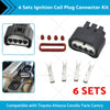 Toyota Yaris 6 x Ignition Coil Plug Connectors (2007-2011)