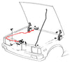 Toyota Corolla Sprinter SE STD KE70 CE70 TE72 1980-1983 Bonnet Release Cable