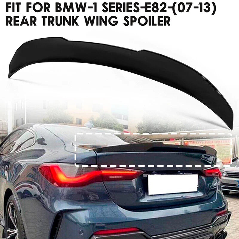 BMW E82 1 Series Coupe Glossy Black Trunk Spoiler Wing (2007-2013)