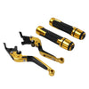BMW R1200GS R1250GS Gold Extendable Brake Clutch Lever Grip Set (2013-2023)