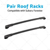 Subaru Forester Black Roof Racks Cross Bars (2008-2021)