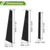 BMW 7 Series (1995 - 2001) Black 6 x Door Pillar Window Trim