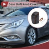 Hyundai Sonata 2011-2014 Black Brown Faux Leather Car Gear Shift Knob Cover