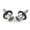 KAWASAKI ZX6R (1998-2011) - Silver Slider Set 10mm Swingarm Spools