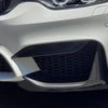 BMW F80 M3 F82 M4 Carbon Black Front Bumper Upper Vent Cover & Lower Splitters (2012-2019)