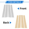 Mitsubishi L200 (2005-2014) Silver Tone 4 Pcs Door Pillar Window Trim