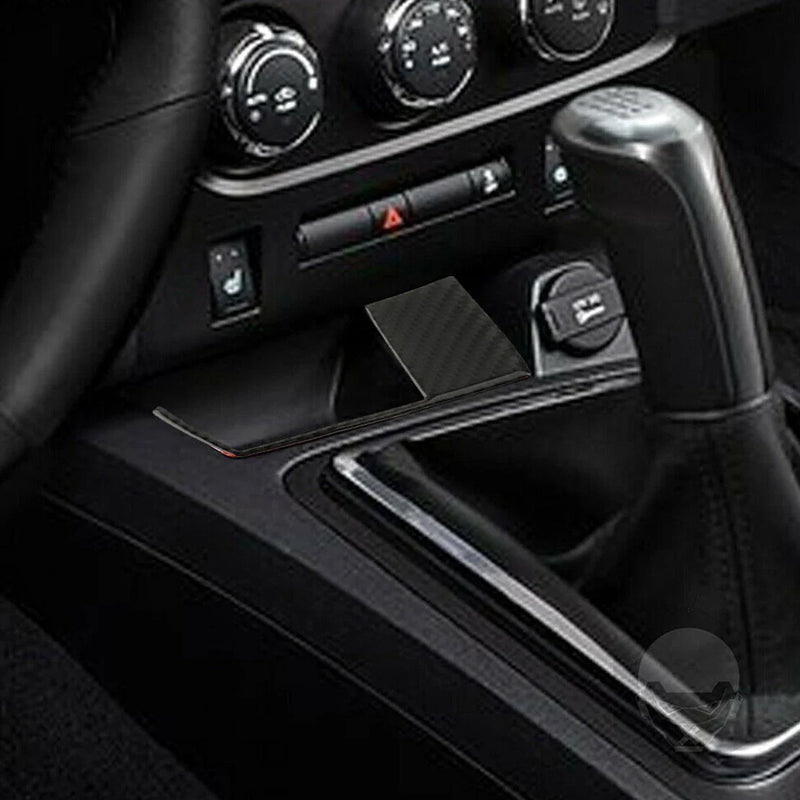 Dodge Challenger Real Carbon Fiber Charging Port Panel Cover (2008-2014)