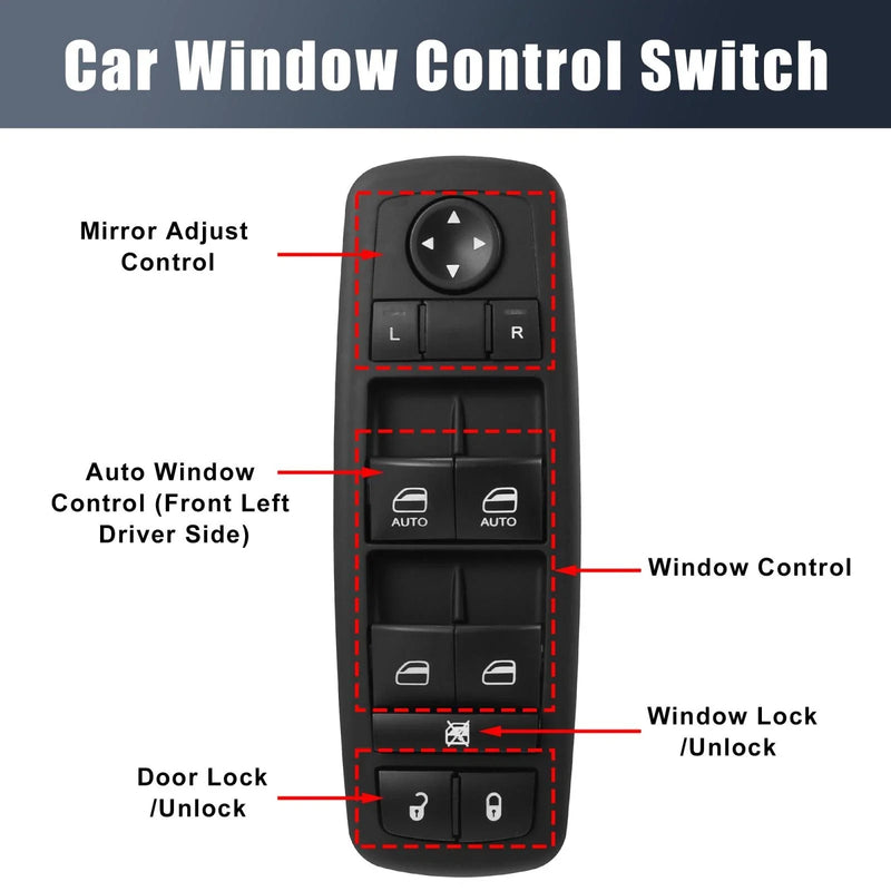 Ram 5500 Window Switch Button Panel Master Control Switch