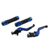Suzuki GSXS125 Blue Extendable Brake Clutch Levers & Handlebar Grips