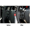 Lexus IS250 IS300 IS350 Carbon Fiber Steering Wheel Button Trims (2014-2017)