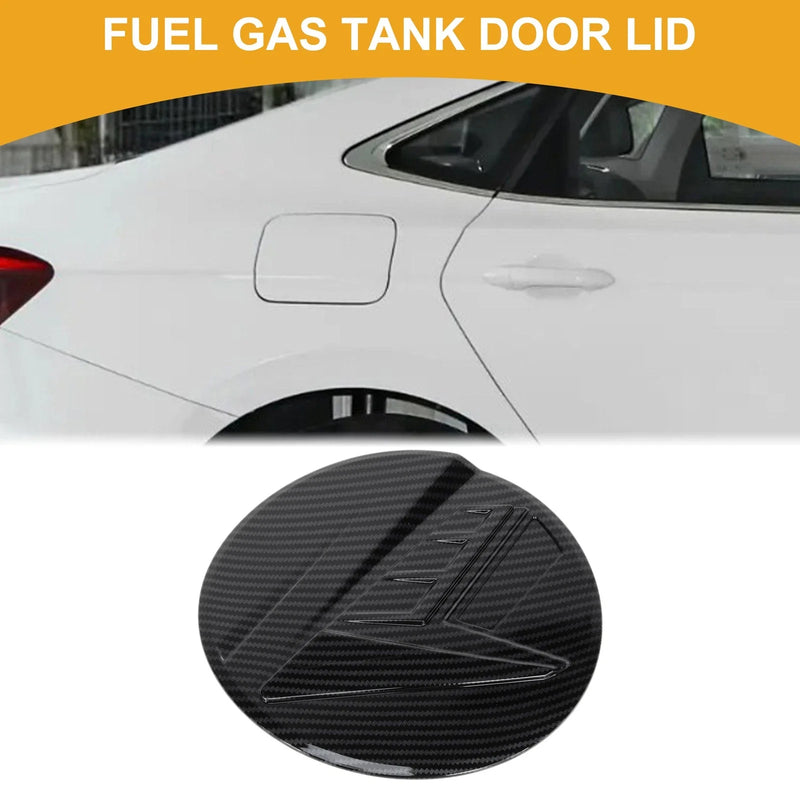 Hyundai Elantra 2021-2025 Carbon Fiber Black Fuel Tank Door Cap