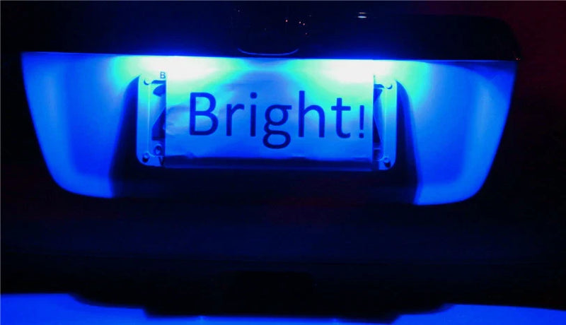 Ford BA BF Falcon XRR8 GT UTE Blue LED Number Plate Lights (2002-2008)