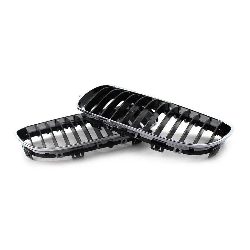 BMW E90 E91 LCI 328i 335i Chrome Black Front Kidney Grille (2009-2011)