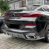 BMW X6 G06 Rear Bumper Diffuser Lip Kit (2019-2024)