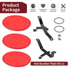 Honda Z50 Z50R 3 x Red Number Plate Kit (1979–1987)