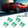 Car Boat Truck SUV Motorcycle Green 5pcs Blade Style Fuses 30A
