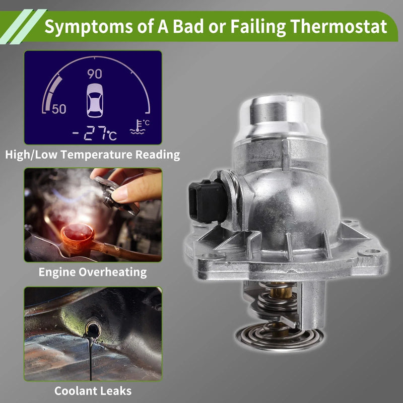 BMW E39 540i E38 740i 740iL E53 Engine Coolant Thermostat Housing Assembly