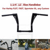 Harley FLST FXST XL Custom 12" Rise Fat 1-1/4" Ape Hanger Handlebars