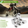 Honda CRF50 Motorcycle Footrests Footpeg Foot Pedal Silver Tone Foot Pegs