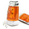 Nissan Datsun 720 1980-1989 Front Signal Lights Chrome x2