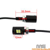 Universal Car Motorcycle Rear LED White License Plate Lights