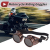 Goggles 1 x Motorcycle Black Lens Red Copper Frame Glass ABS