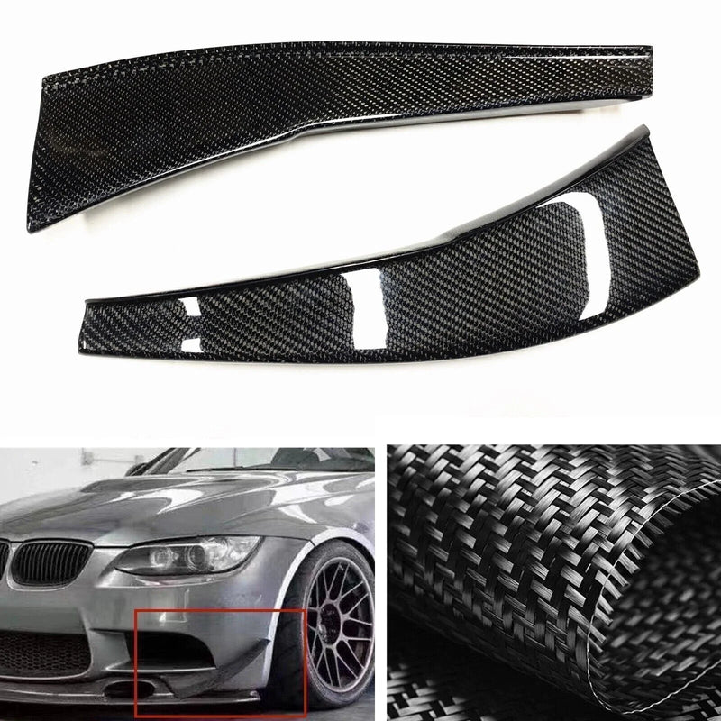 BMW E90 E92 M3 (2007-2013) Carbon Fiber Front Side Fins Splitter Canards