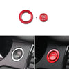 Land Rover Range Rover Red Aluminum Engine Start Buttons Ring Cover Trim