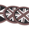 Mini R55 R56 R57 Union Jack Flag 3 Pcs Anti-Slip Cup Mats (2006-2013)