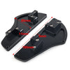 Harley Touring (1993-2023) Black & White Aluminum Rear Passenger Floorboards