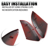 Honda Civic Red Left Right Side Wing Mirror Cap Cover (2016-2021)