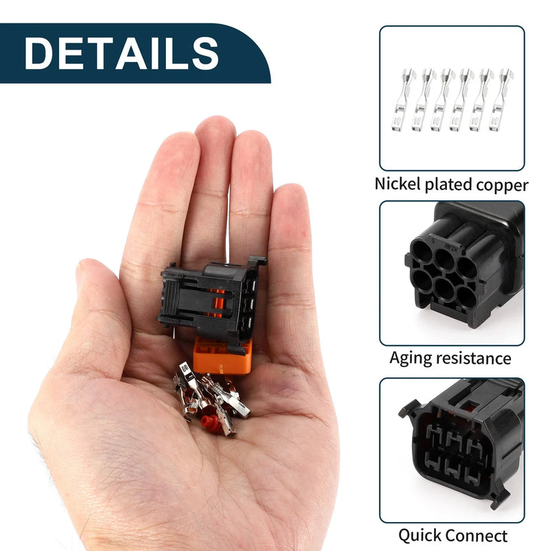Hyundai 6 Pin Front Headlight Connector Plug