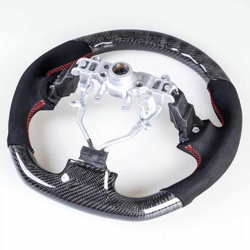 Subaru Impreza WRX / STI Flat Bottom Carbon Suede Steering Wheel (2008-2014)