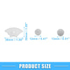 Mercedes-Benz ABS Silver Tone 12 x Pieces Steering Wheel Button Covers