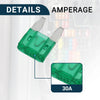 Car - Green 30A Mini Blade Fuses 20 x Short Circuit Protection