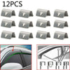 Heko SNED Clips 12 x Wind Rain Deflectors Channel Metal Clips