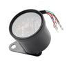 Motorcycle Mini Speedometer Odometer Gauge w/ Indicator Light (12V)