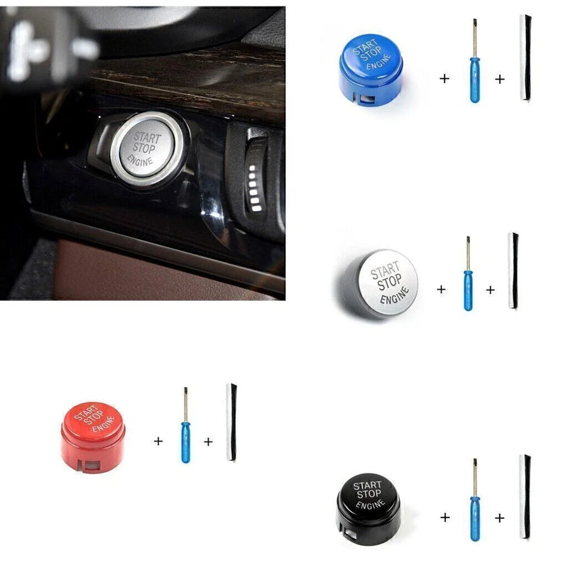 BMW 1 / 2 / 3 / 5 Series X3 X5 X6 1x Blue Start Stop Engine Button Cover (2000-2023)