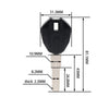 DUCATI Monster 659 696 795 796 1100 Uncut Blank Key (2008-2015)